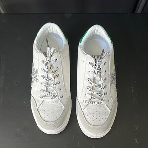 Vintage Havana White and Green Sneakers
